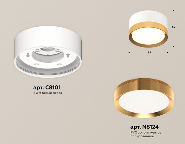 Накладной светильник Ambrella Light XS XS8101005