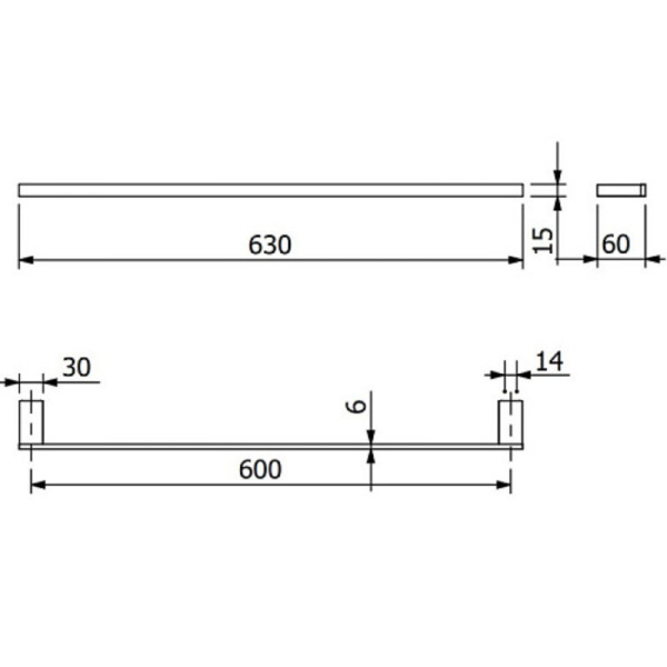 Полотенцедержатель Kludi Vela C 3197953 белый матовый