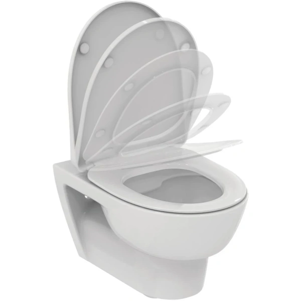 Унитаз подвесной Ideal Standard Esedra T365701 безободковый, с сиденьем микролифт, белый