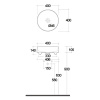 Раковина Kludi Resa R 40 58CW1053 белая матовая