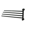 Полотенцедержатель WasserKRAFT K-1034BLACK четверной черный