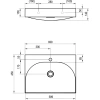Раковина Ravak Lite XJX01260004 60x45 см, накладная, подвесная, белый