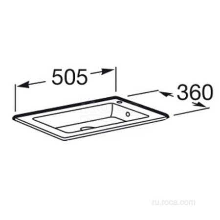 Раковина Roca Debba 32799J00Y 50x36