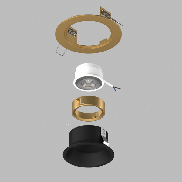 Встраиваемый светильник Lightstar Domino D61307GMOD