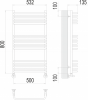 Полотенцесушитель водяной Terminus Стандарт П16 500х800 4670078529794