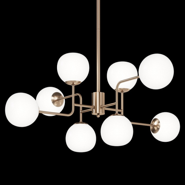 Люстра на штанге Maytoni Эрих MOD221-PL-08-G