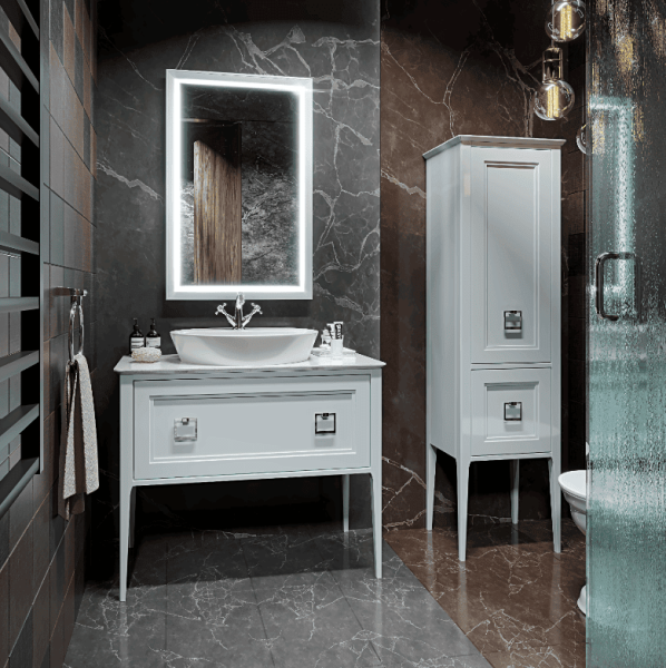 Пенал Bagno Piu Neo 40 VN-3-175-29 DX + BU 014.75.Cromo матовая лагуна
