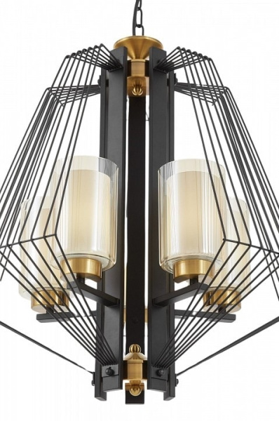 Подвесная люстра LUMINA DECO Canti LDP 1244-5 BK+MD