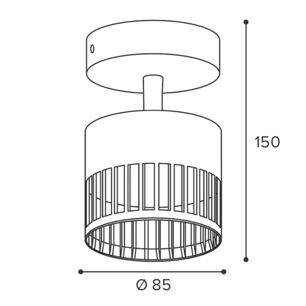 Накладной светильник Wolta PORTA WSL-GX53/19B-1