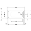 Акриловая ванна 150x75 см Duravit D-Code 700095000000000