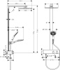Душевой гарнитур Grohe Rainshower shower system 27361000 с верхним душем