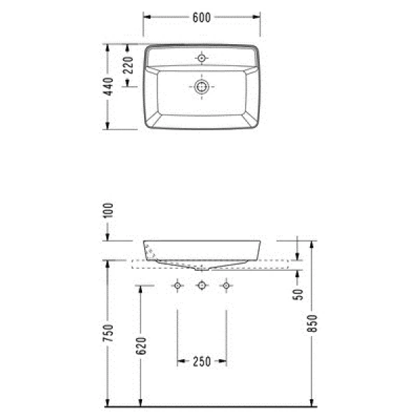 Раковина 60x44 см Serel Rita RT30