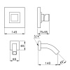 Смеситель для раковины Stella Bamboo Quadro BQ 01412 CR00
