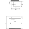 Раковина 64x39,5 см Berges Ego SL 182013