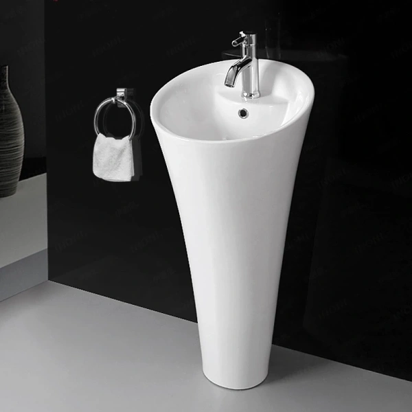 Раковина CeramaLux WK8100(G-306) 42,5x42,5 см, напольная, белый