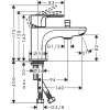 Смеситель для ванны hansgrohe Rebris 72436000