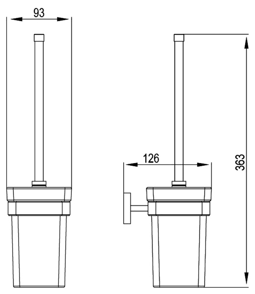 Ершик для унитаза Timo Selene 10061/00
