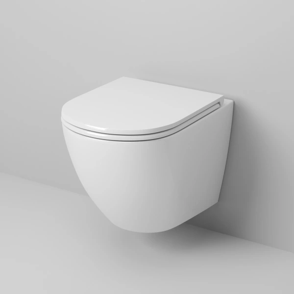 Унитаз подвесной Grossman GR-4455S безободковый, с сиденьем микролифт, белый