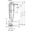 Смеситель для ванны hansgrohe Metropol 32532670 напольный матовый черный