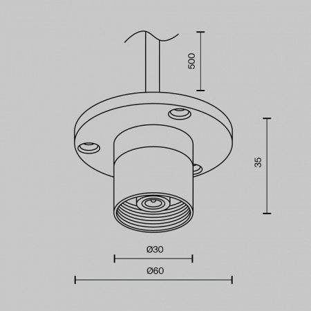 Токопровод концевой Maytoni CA023BI-P-B