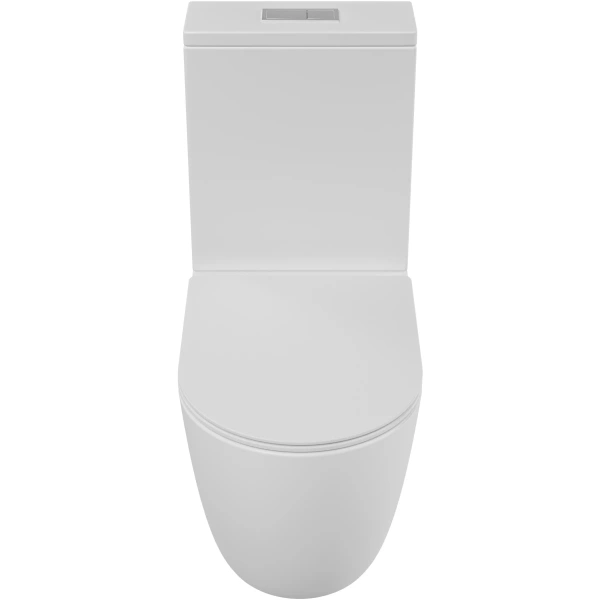 Унитаз-компакт Grossman GR-4494MSQ безободковый, торнадо, с сиденьем микролифт, белый матовый