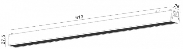 Накладной светильник SWG PRO SLIM DL-SLIM-DFBL-24-CCT