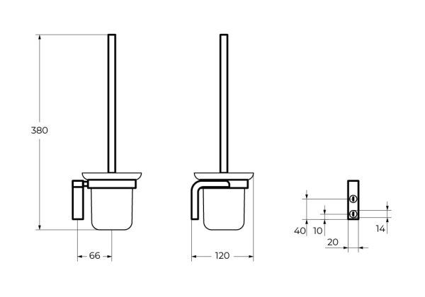 Ершик для туалета Cezares Ultima CZR-F-8932