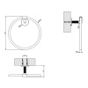 Полотенцедержатель Gessi Ingranaggio 63909#031