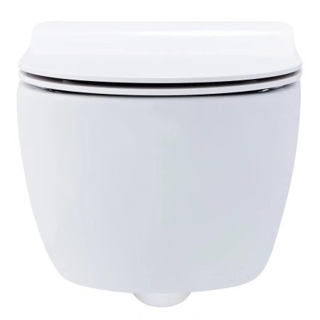 Унитаз подвесной SSWW NC2038 безободковый, с сиденьем микролифт, белый