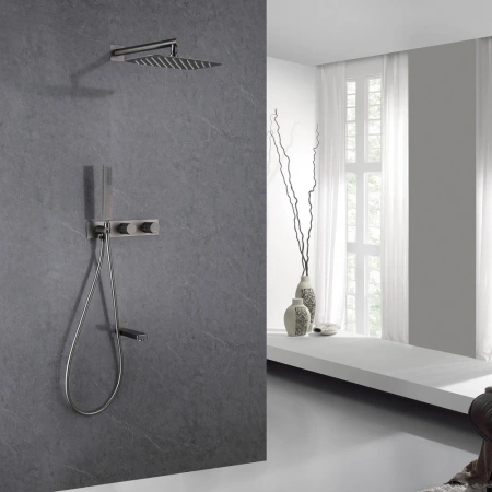 Душевой комплект Abber Rund AF8717NG никель