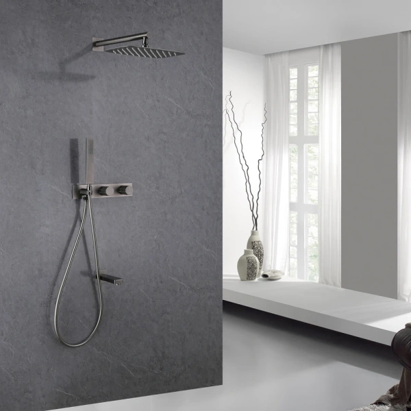 Душевой комплект Abber Rund AF8717NG никель