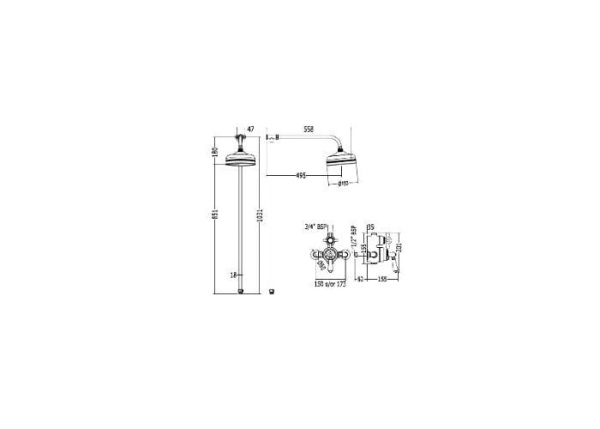 Верхний душ Devon&Devon MARK3182
