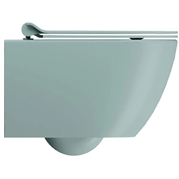 Унитаз подвесной GSI Pura 881615 безободковый, торнадо, голубой матовый
