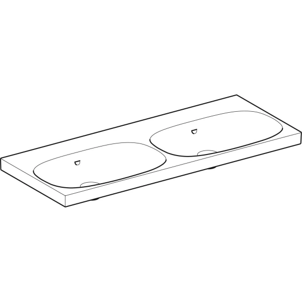 Раковина 120x48,2 см Geberit Acanto 500.628.01.2