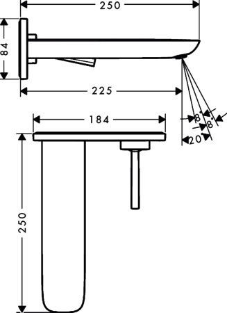 Смеситель для раковины hansgrohe Pura Vida 15085400