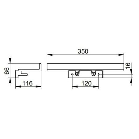 Полочка Keuco Reva 12858370000 черная матовая