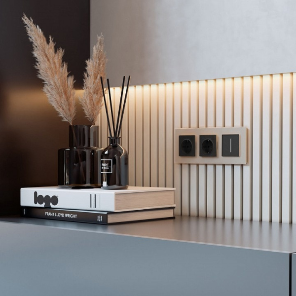 Диммер сенсорный с подсветкой и функцией Wi-Fi без рамки Werkel черный W3443108