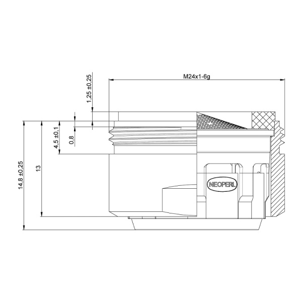 Аэратор Lemark NP13301SLC-BL хром