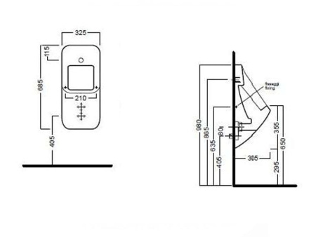 Писсуар Hatria Fusion Q YXC301