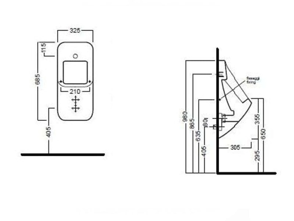 Писсуар Hatria Fusion Q YXC301
