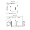 Смеситель для душа WasserKRAFT Nuthe 9151 черный