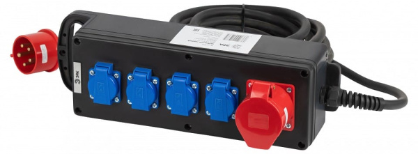 Удлинитель Эра  IND380-U-5e-5x2,5-10m-IP44