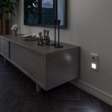 Заглушка для поста с подсветкой без рамки Werkel белый W1154301