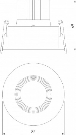 Встраиваемый светильник Elektrostandard Artis a066136