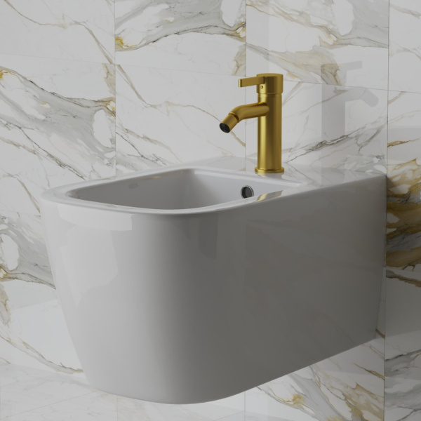 Смеситель для биде Paini Brera 74PJ304 золото матовое