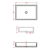 Раковина 55x38 см Artceram Scalino SCL002 12 00