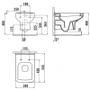 Унитаз подвесной Creavit Sphinx SP320-11CB00E-0000 белый