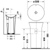 Раковина Duravit White Tulip 50 2702500070