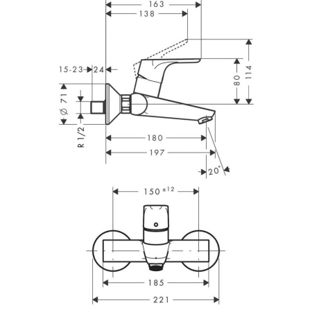 Смеситель для раковины hansgrohe Focus 31923000