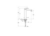 Смеситель для раковины Vitra Root Square A4273336EXP черный матовый